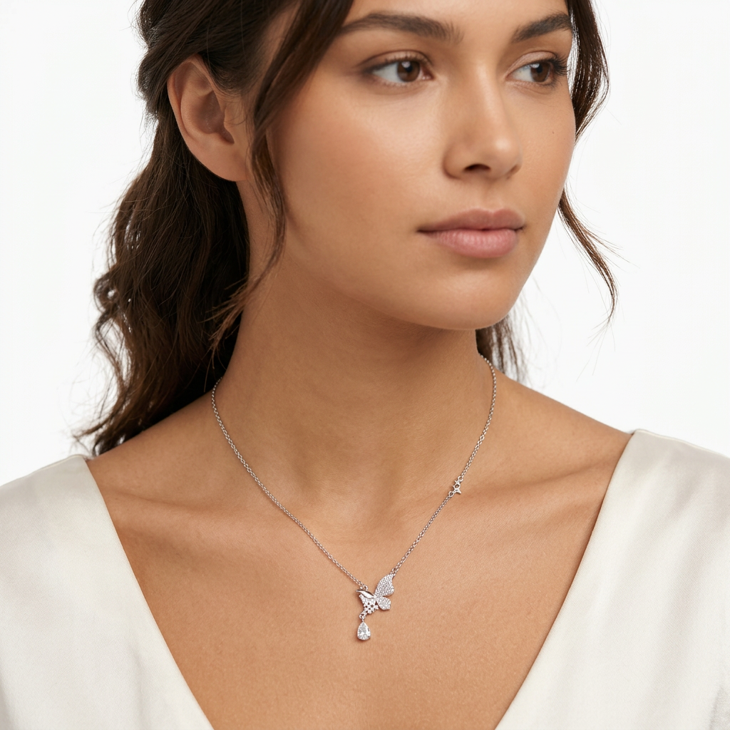 שרשרת כסף "Butterfly Cascade"